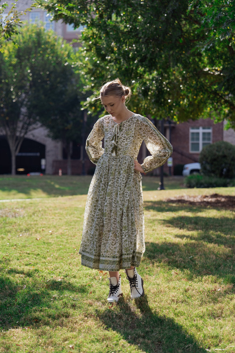 Van Vihar Block-Printed Maxi Dress