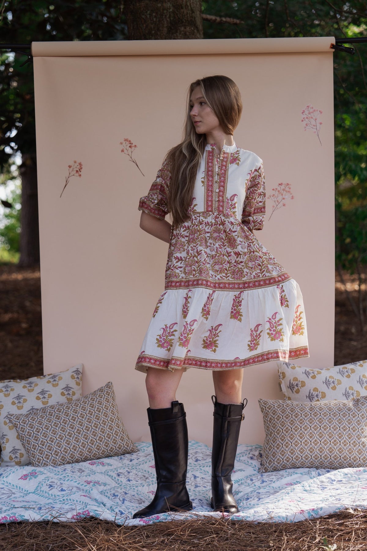 Gulmohar Garden Tier Dress