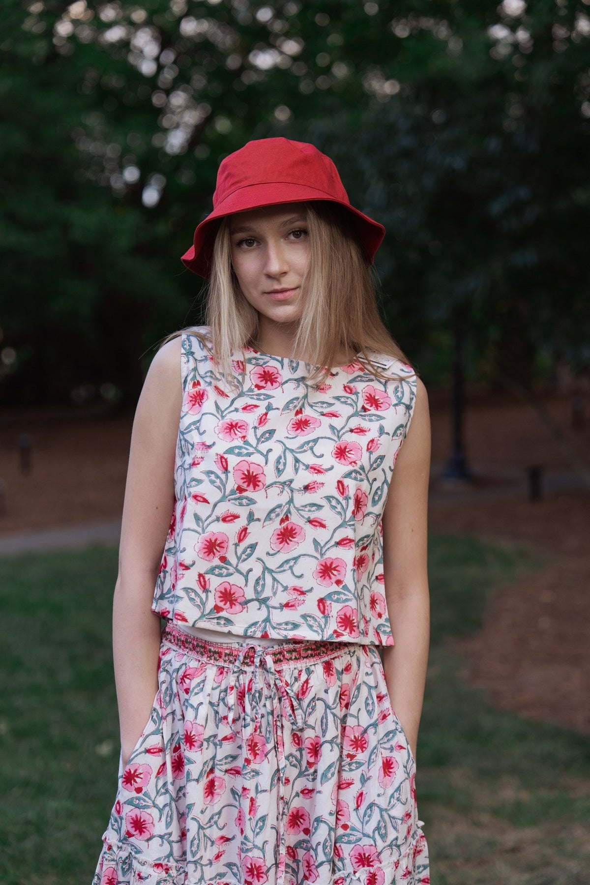 Blush bloom Crop Top