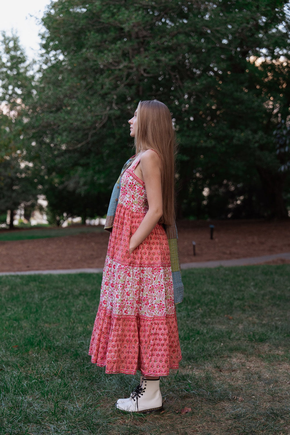 Gulbahaar Hand-Block Printed Maxi Dress