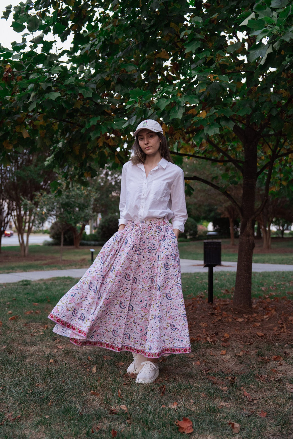 Gulbahar Garden Paneled Skirt