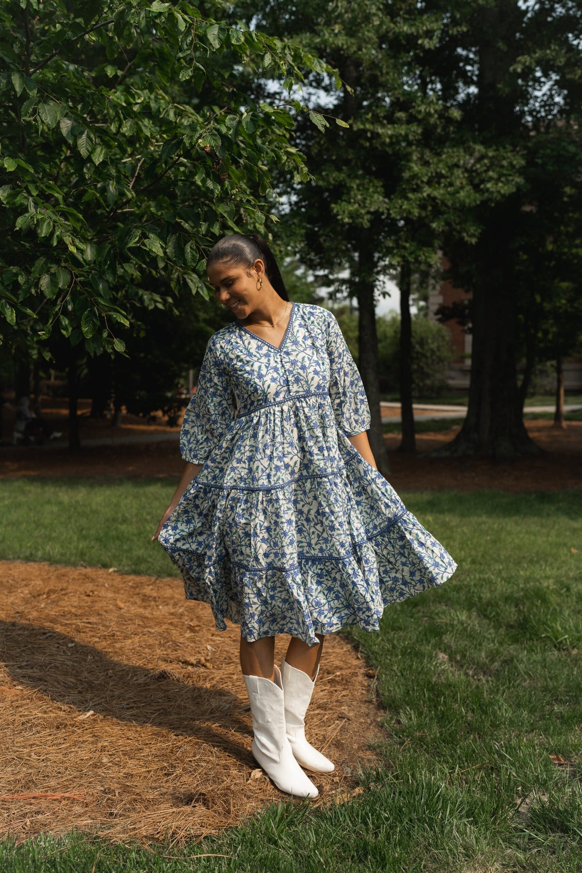 Blue Meadow Maxi dress