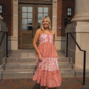 Gulbahaar Hand-Block Printed Maxi Dress