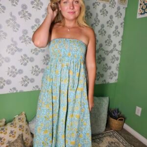 Neelam Smocked Midi Skirt