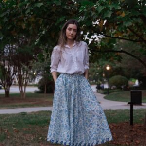 Neelkamal Garden Paneled Skirt