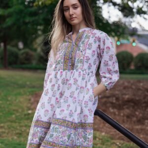 Spring Blossom Handblock Dress