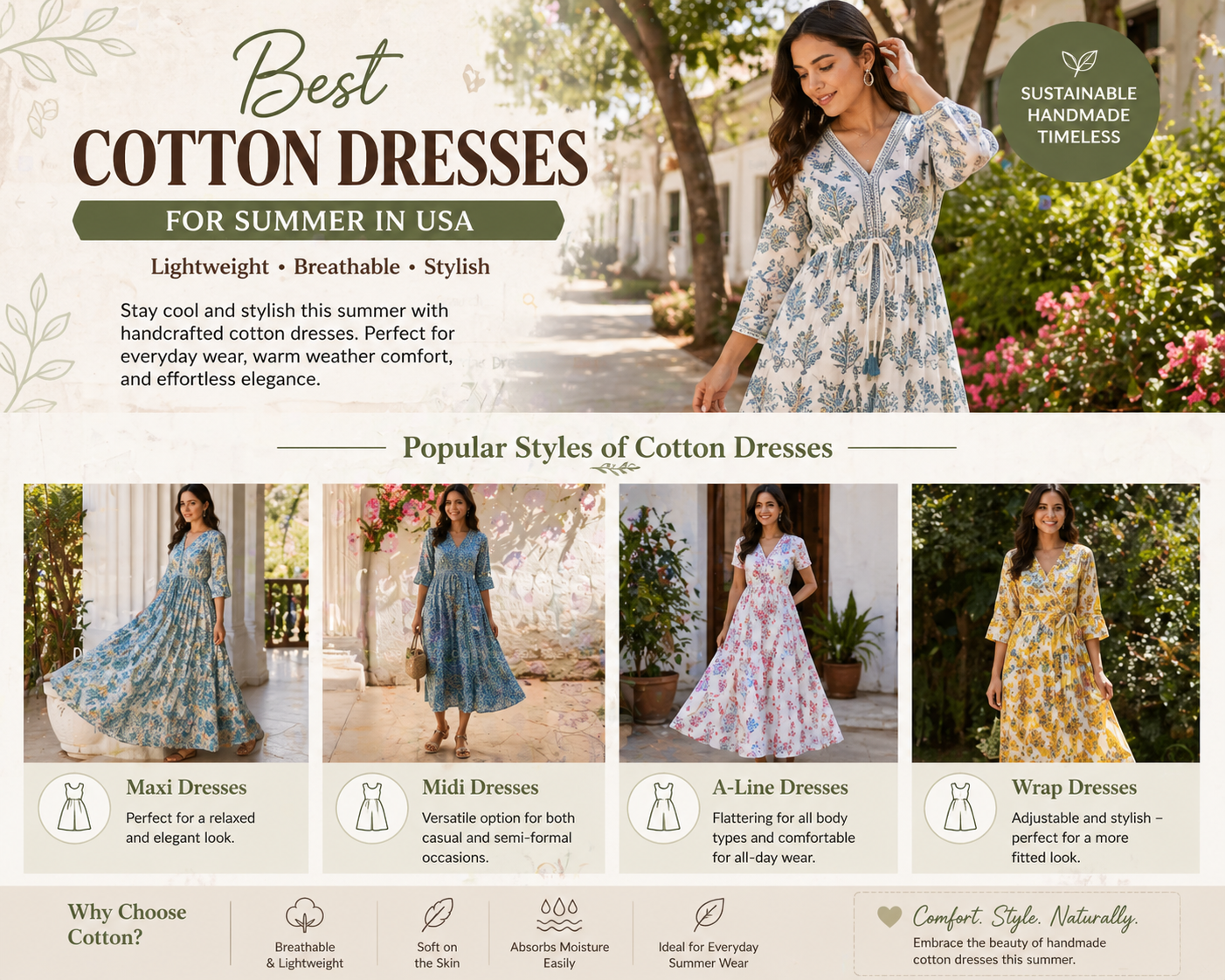 Best Cotton Dresses for Summer in USA