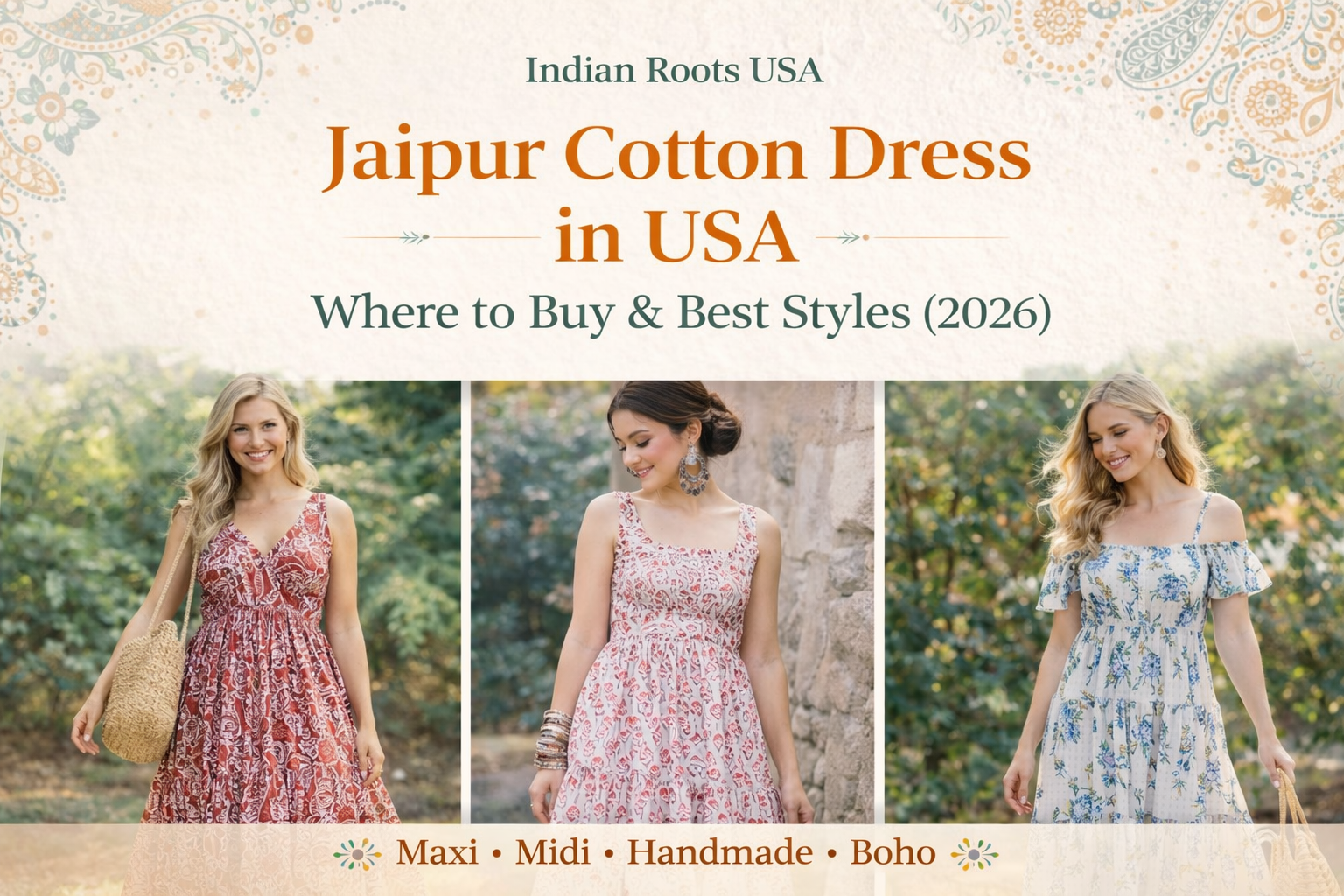 Jaipur cotton dress in USA
